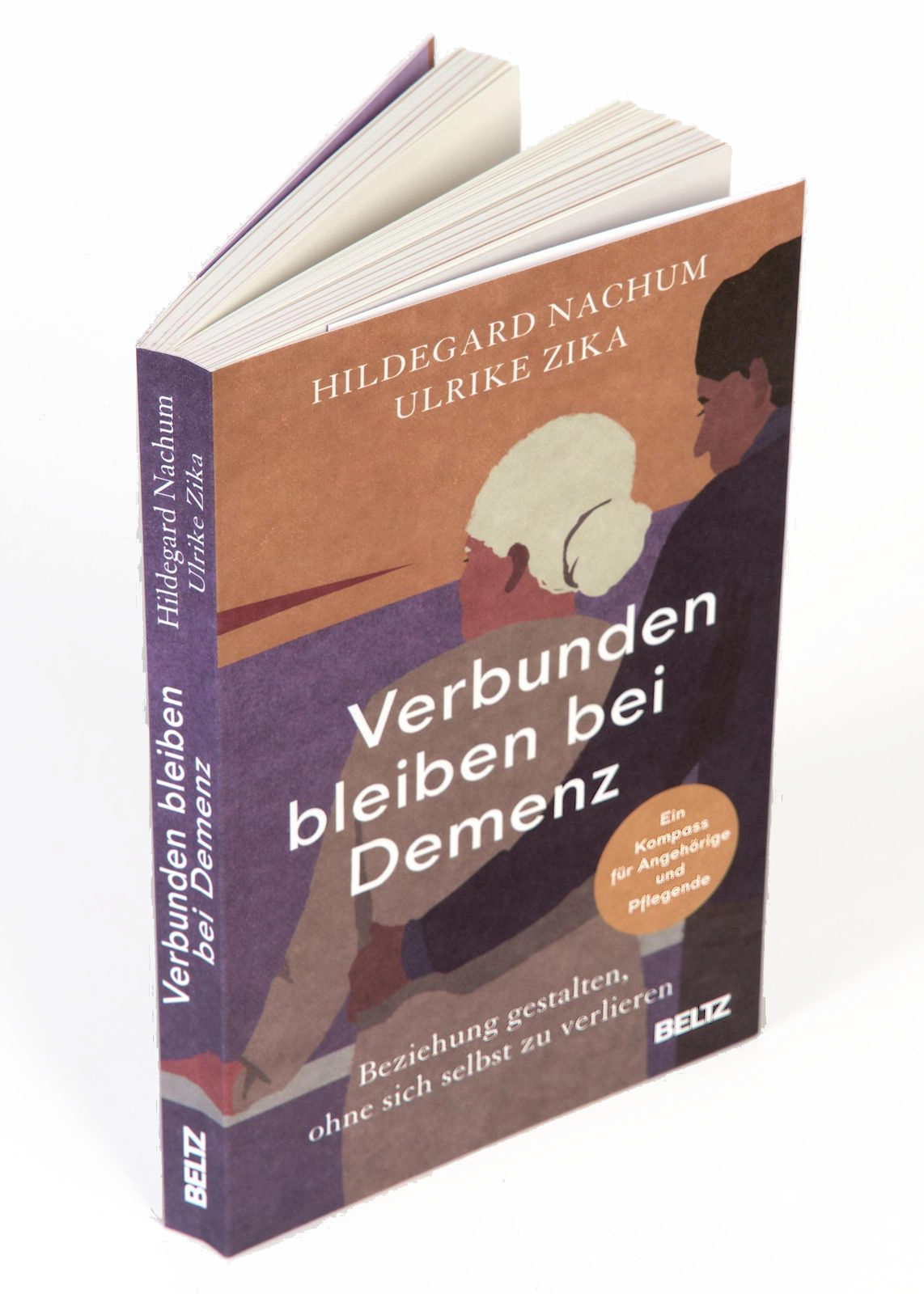 Buch_Verbunden bleiben bei Demenz_Hildegard Nachum alter Mensch mit Demenz hält sich an der Tasche fest, Fotograf Mario Sornig